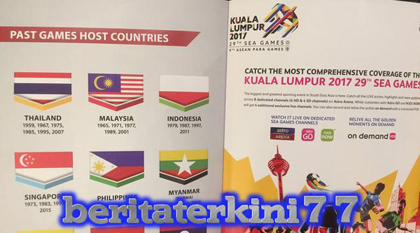 Insiden Bendera Indonesia Terbalik Di Buku Panduan Sea Games