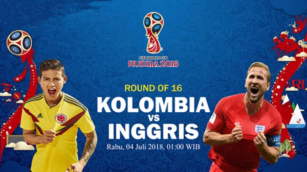 Prediksi Babak 16 Besar Piala Dunia Antara Kolombia vs Inggris = Bandar Bola Online